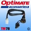 propojovací kabel TM-78 s kompaktní zásuvkou 12V BIKE 12mm - DIN